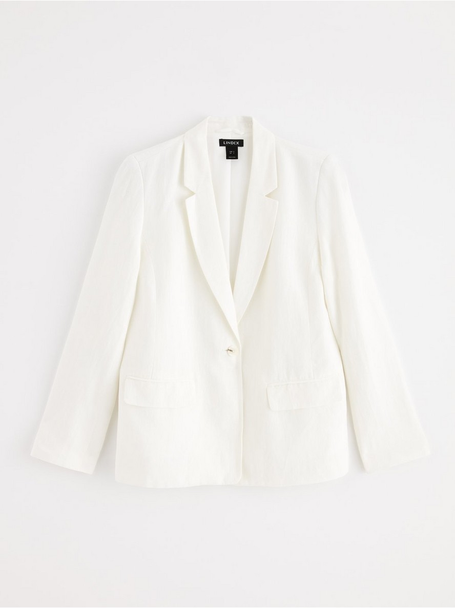 【関税込み】SINGLE-BREASTED LINEN BLEND BLAZER a07a78d00f19740b52382dae5330fa
