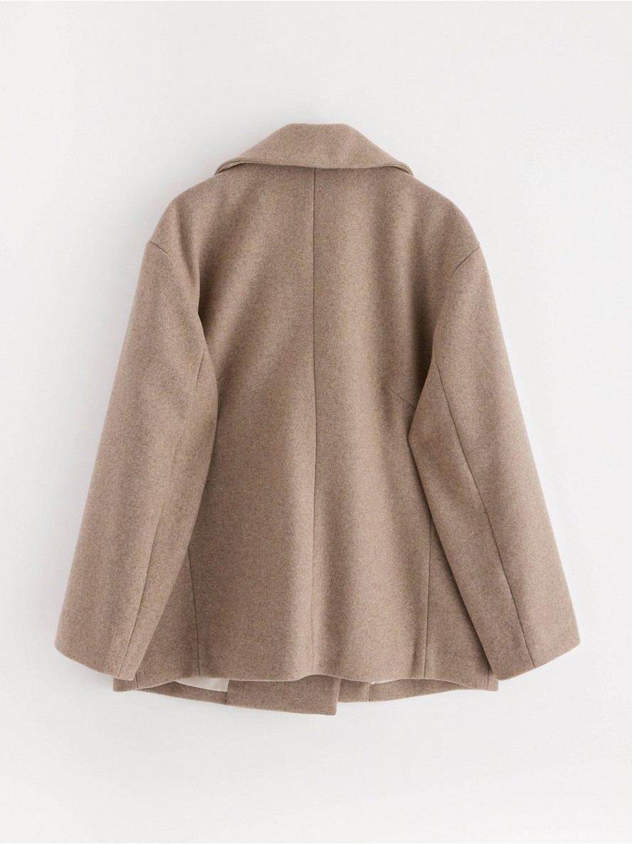 Jacket in wool blend Beige melange