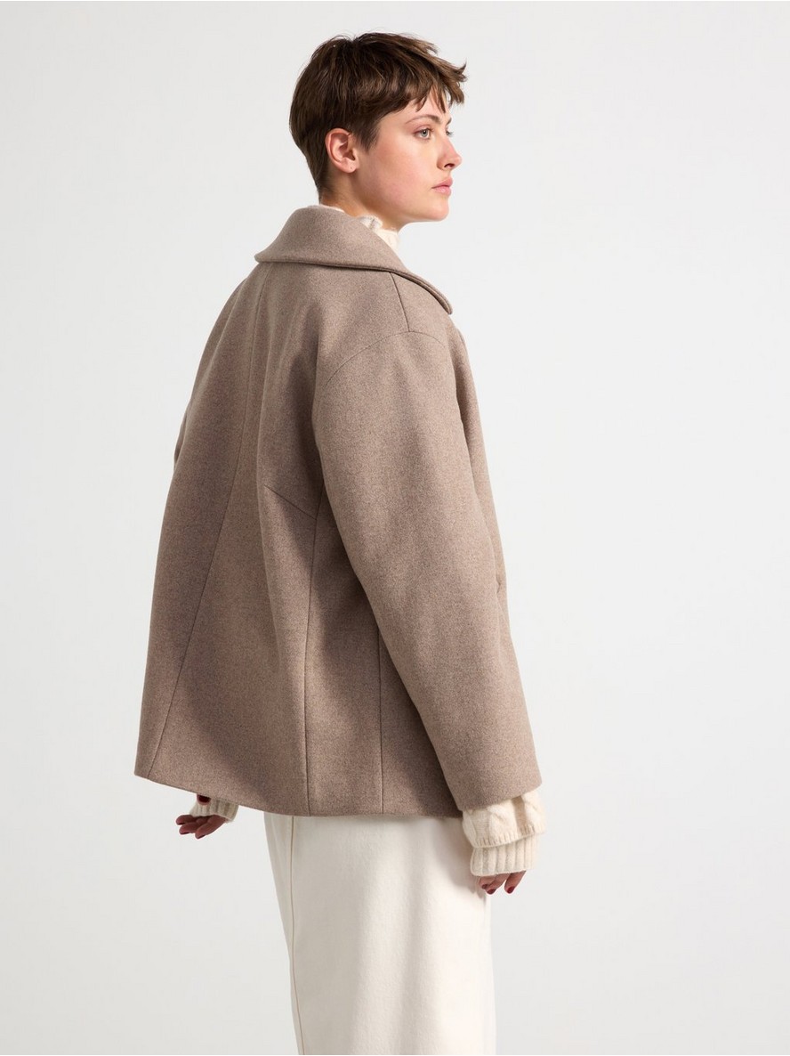 ジャケット the garment Beige wool-blend cape PDP_1080x1350FA24_WoolCape_Bei