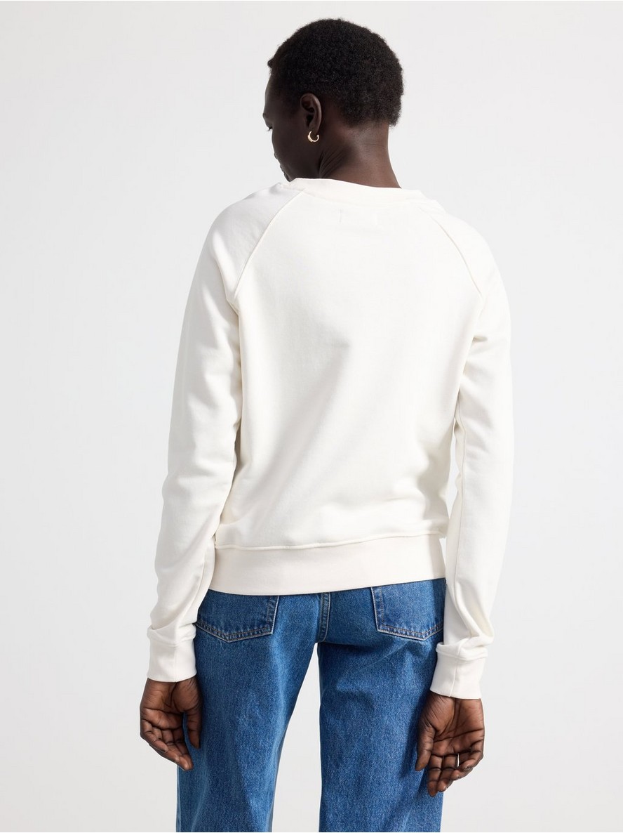 Hvit×zu sweat VZ Cross Sweat White – VONZEUS