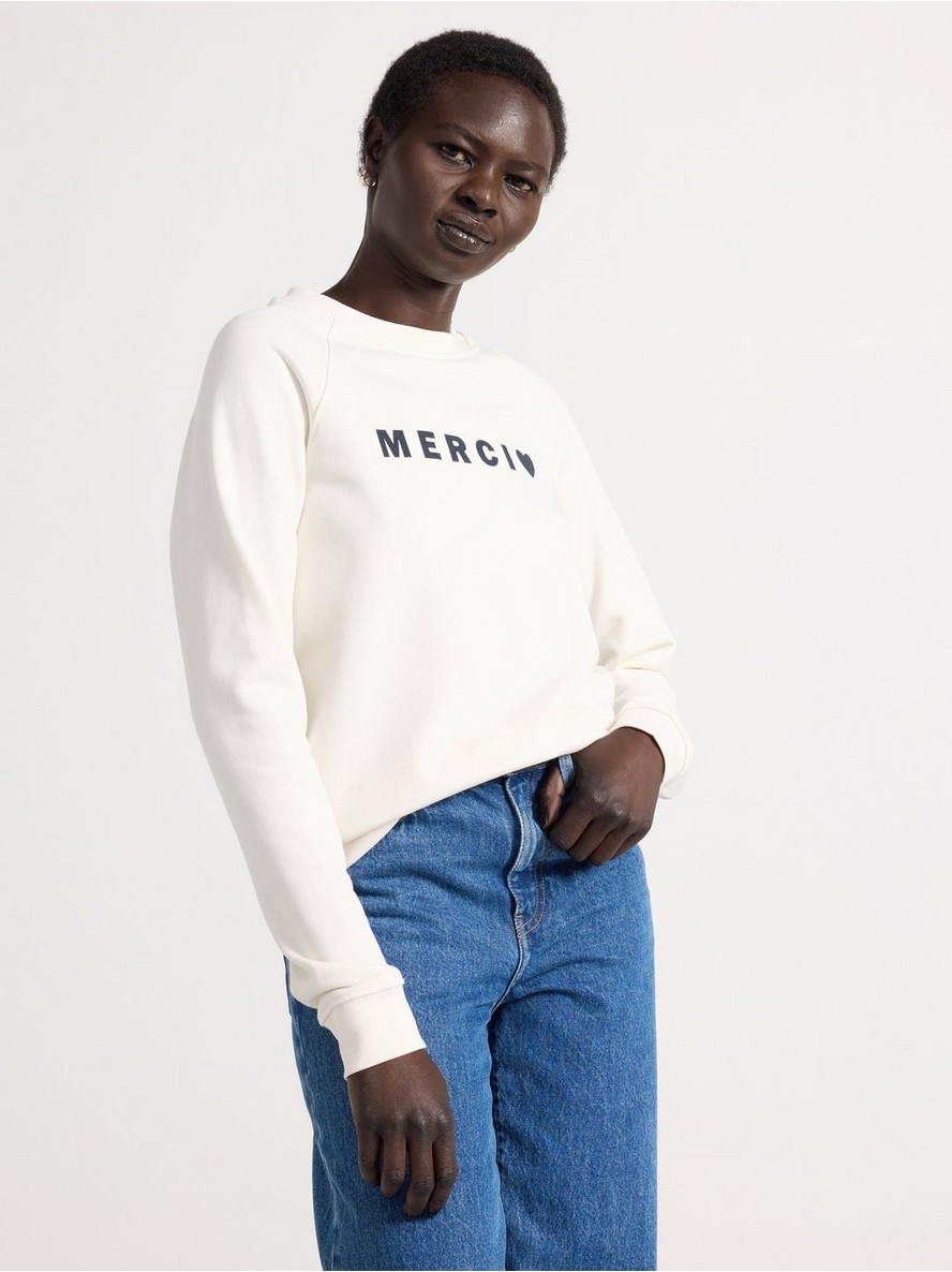 Hvit×zu sweat VZ Cross Sweat White – VONZEUS