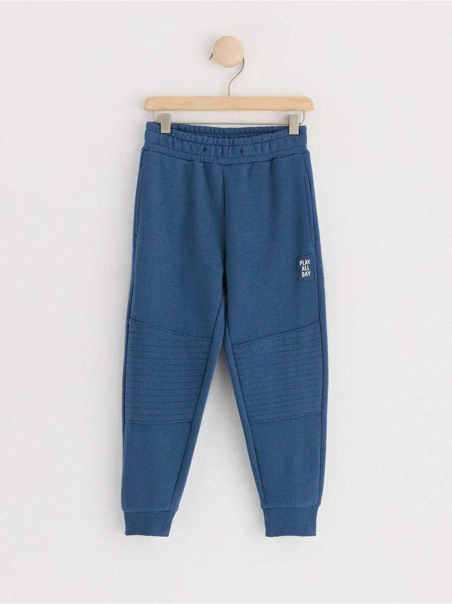 Sweatpants with reinforced knees Dark Dusty Blue Sweatpants with reinforced knees Dark Dusty Blue