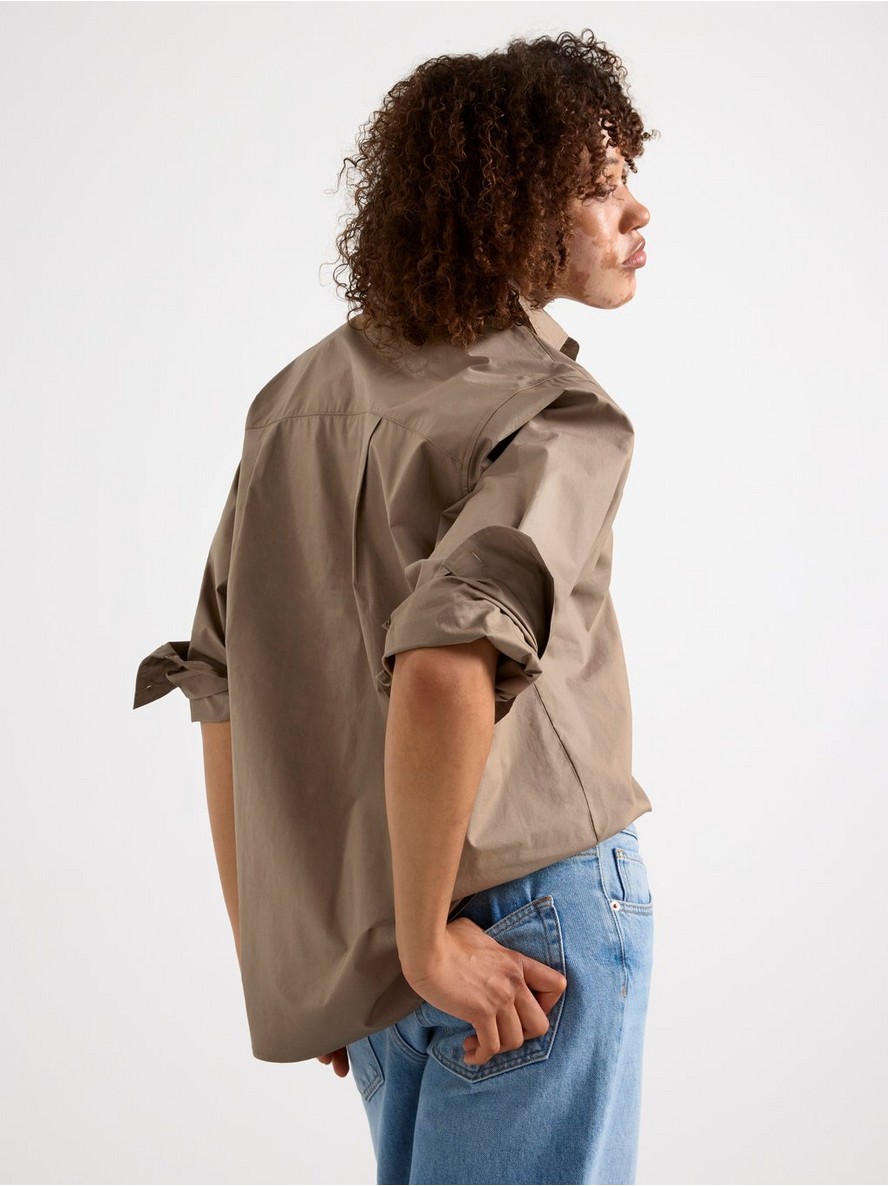 Lindex Shirt Raven Crinkle - Long-sleeved 