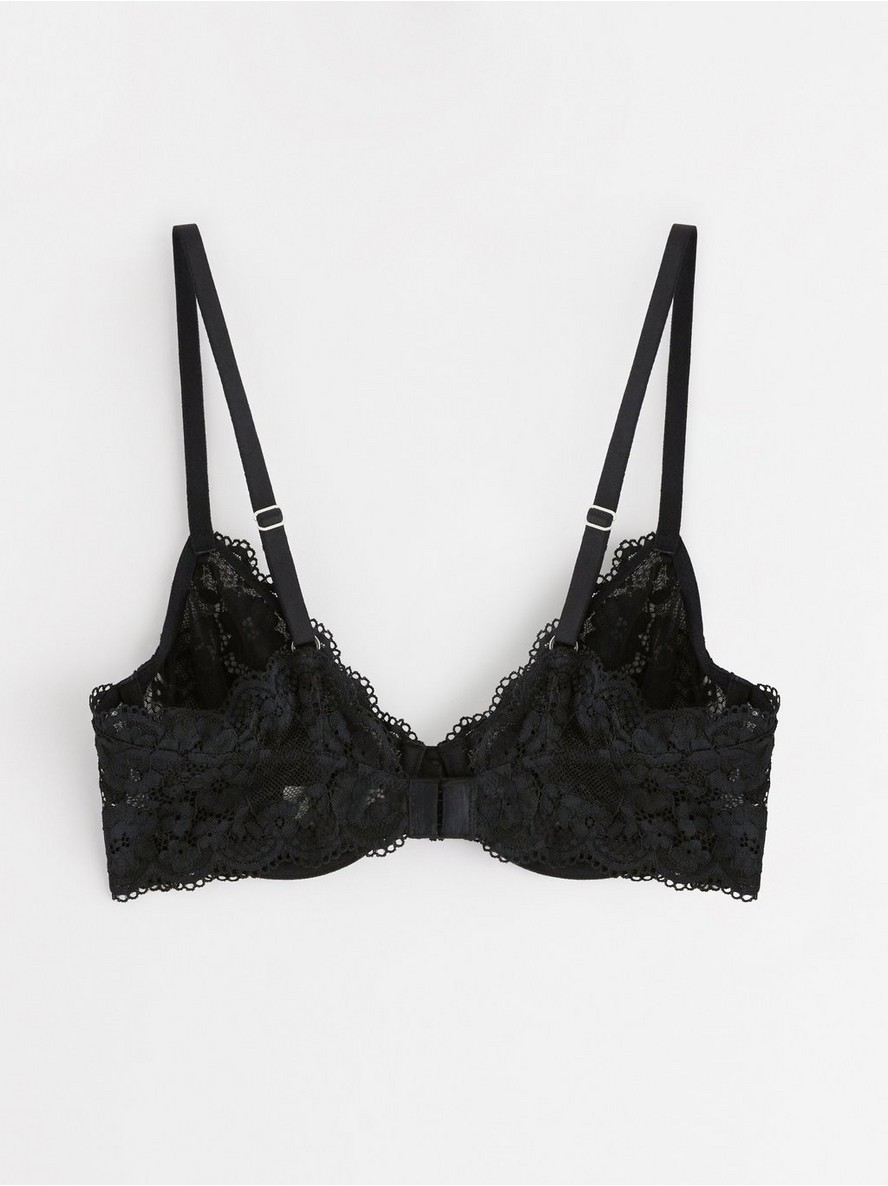 Unpadded bra with underwire Black